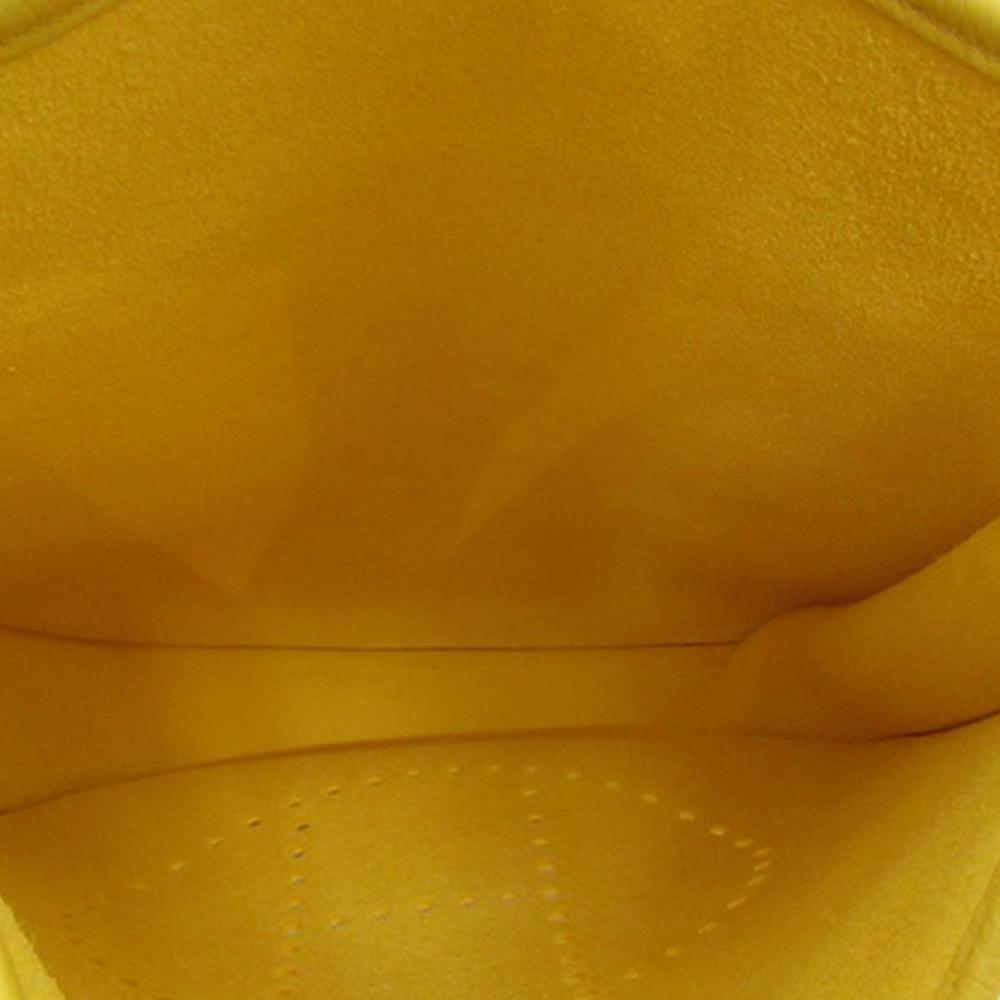 Hermès AB Hermès Yellow Mustard Calf Leather Clemence Evelyne III PM France