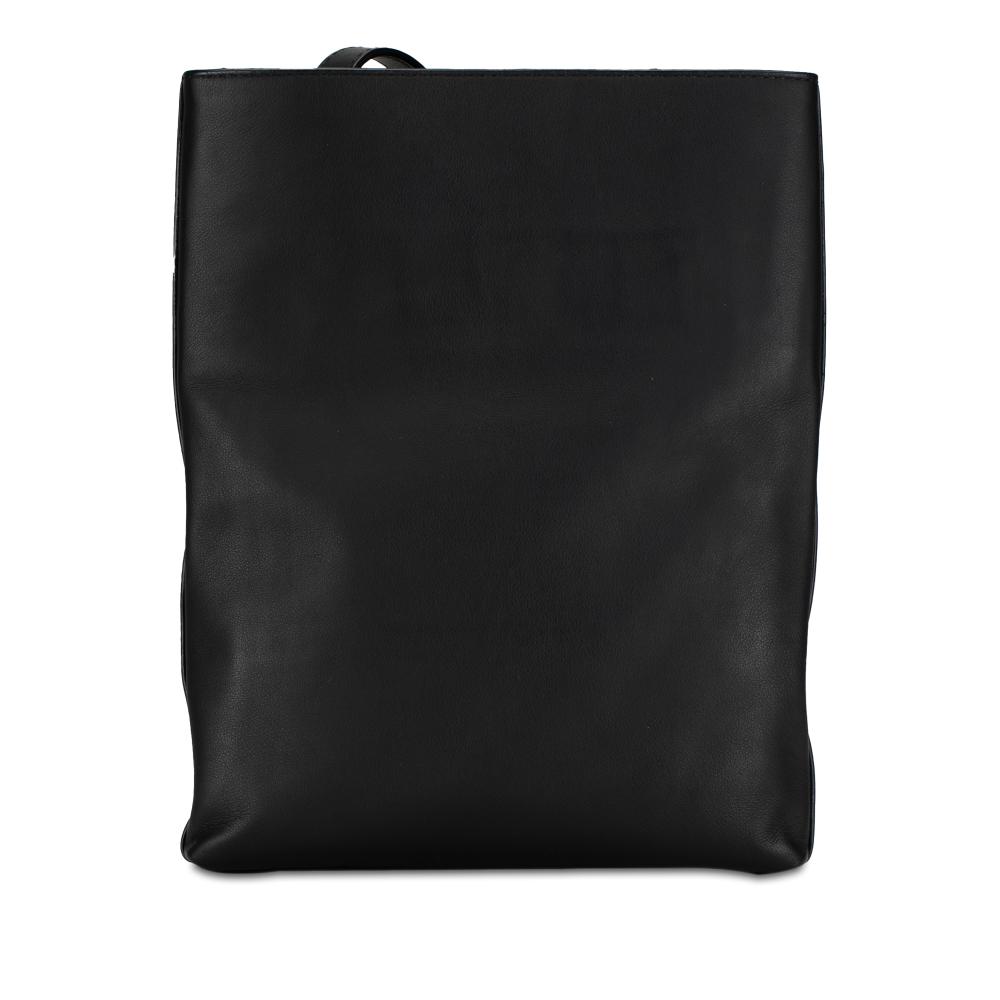 Bottega Veneta AB Bottega Veneta Black Calf Leather The Slot Crossbody Italy