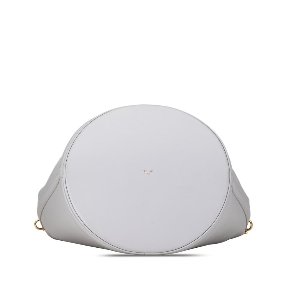 Celine B Celine Blue Light Blue Calf Leather Teen Bucket 16 Italy