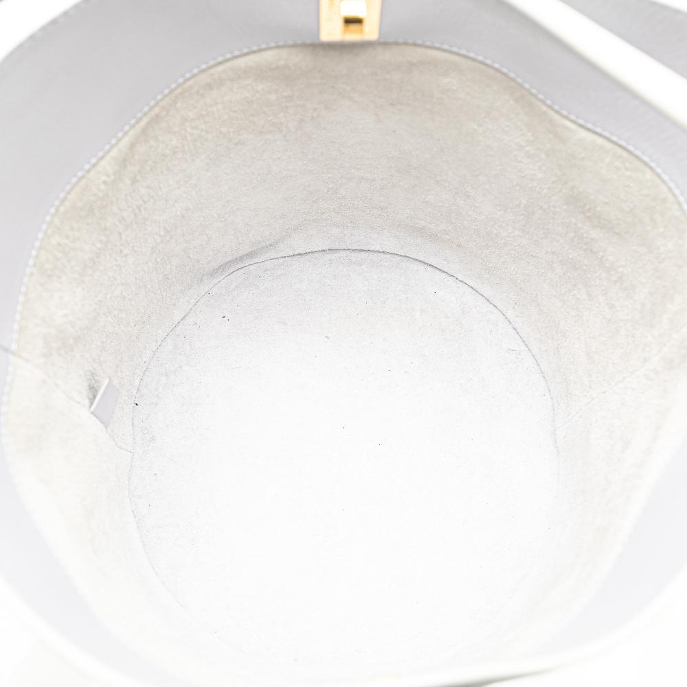 Celine B Celine Blue Light Blue Calf Leather Teen Bucket 16 Italy