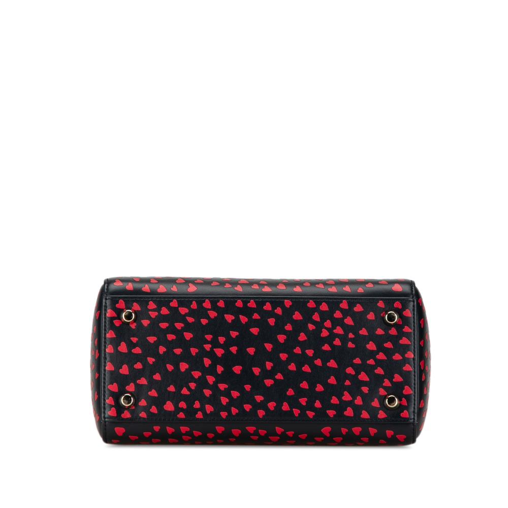 Christian Dior AB Dior Blue Navy Calf Leather Medium skin I Love Paris Lady Dior Italy