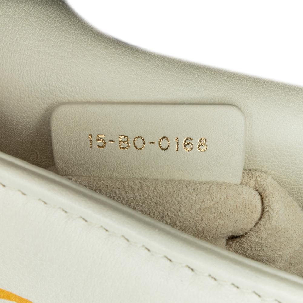 Christian Dior B Dior White Calf Leather DiorAmour Niki De Saint Phalle Mini skin Lady Dior Italy