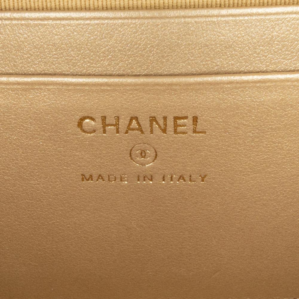 Chanel B Chanel Orange Peach Lambskin Leather Leather CC Quilted Lambskin Pearl Crush Camera Bag Italy