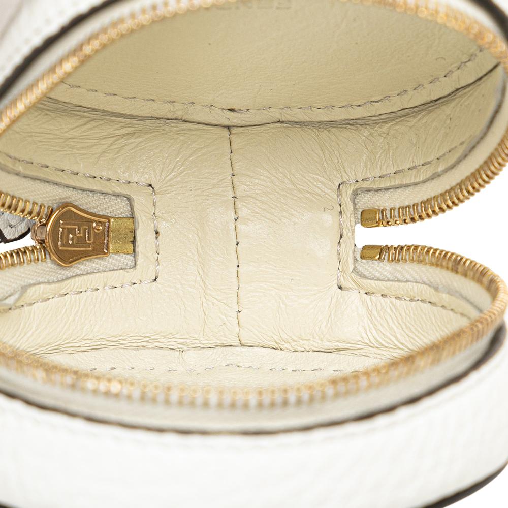 Fendi AB Fendi White Nylon Fabric x Fila Mania Packable Backpack Italy