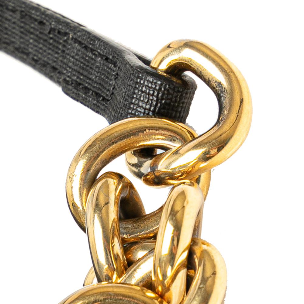 Fendi B Fendi Black Coated Canvas Fabric Spalmati Zucchino Crossbody Italy