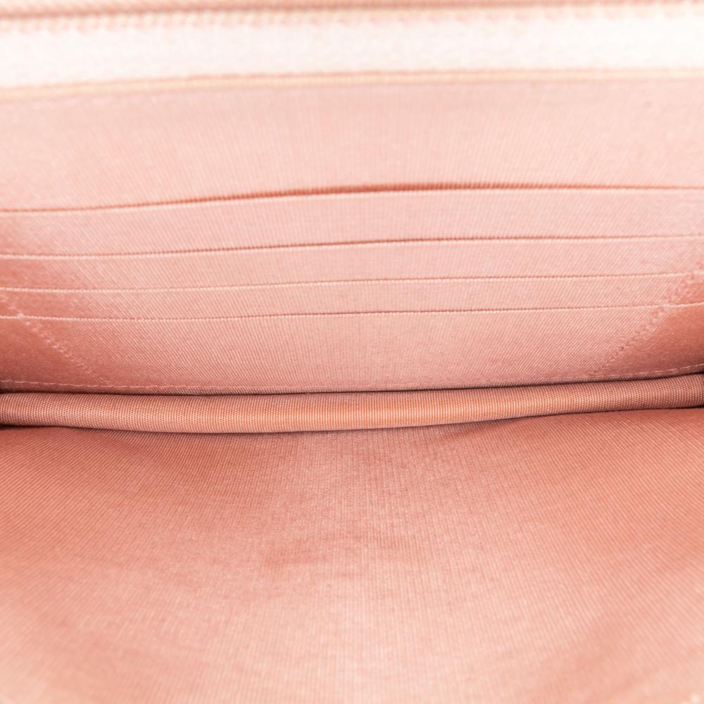 Chanel B Chanel Pink Caviar Leather Leather Quilted Caviar Square Boy Wallet On Chain Italy