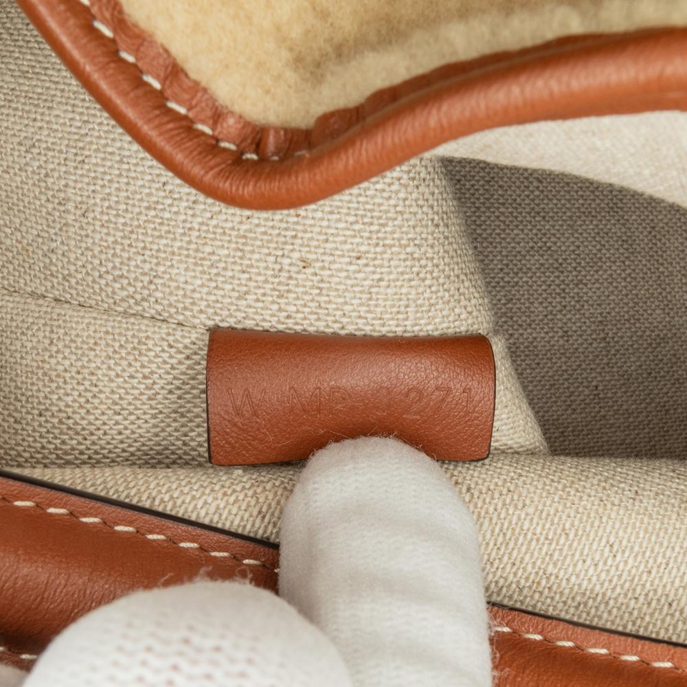 Celine AB Celine Brown Beige Fur Natural Material Shearling Bucket 16 Italy