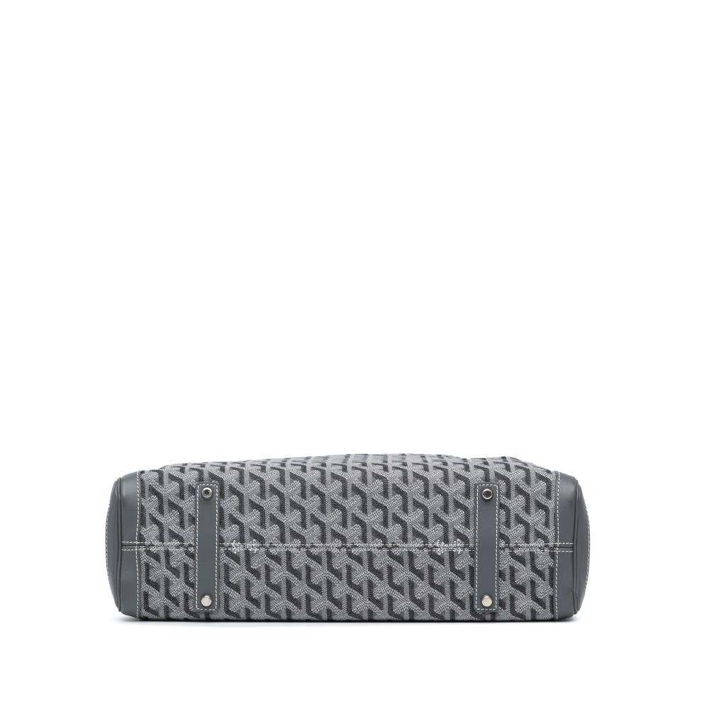 Goyard B Goyard Gray Coated Canvas Fabric Goyardine Voltaire France