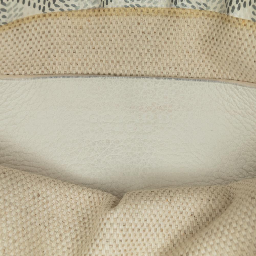 Goyard B Goyard White Coated Canvas Fabric Goyardine Plumet Pocket Wallet France