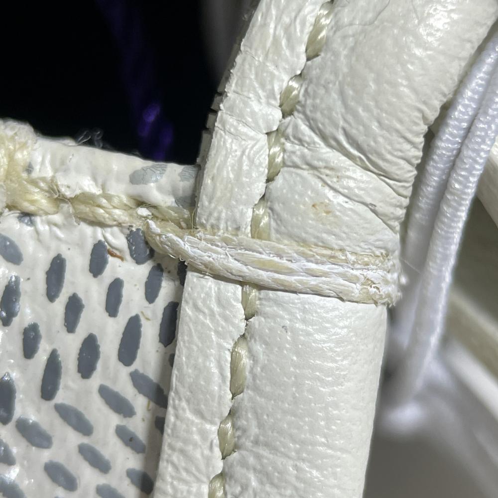 Goyard B Goyard White Coated Canvas Fabric Goyardine Plumet Pocket Wallet France