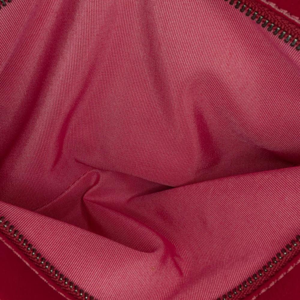 Chanel B Chanel Red Lambskin Leather Leather CC Lambskin and Tweed Flap Italy