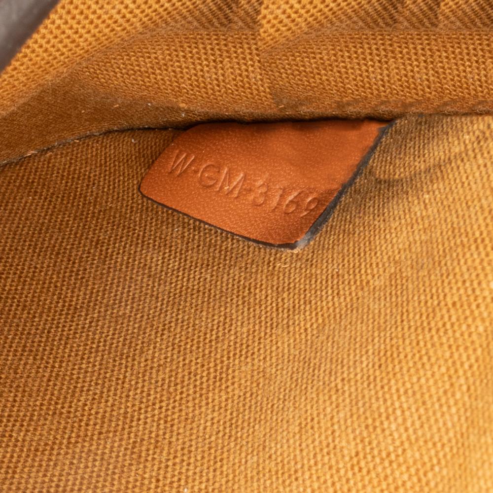 Celine B Celine Brown Dark Brown Coated Canvas Fabric Medium Triomphe Folco Crossbody Italy