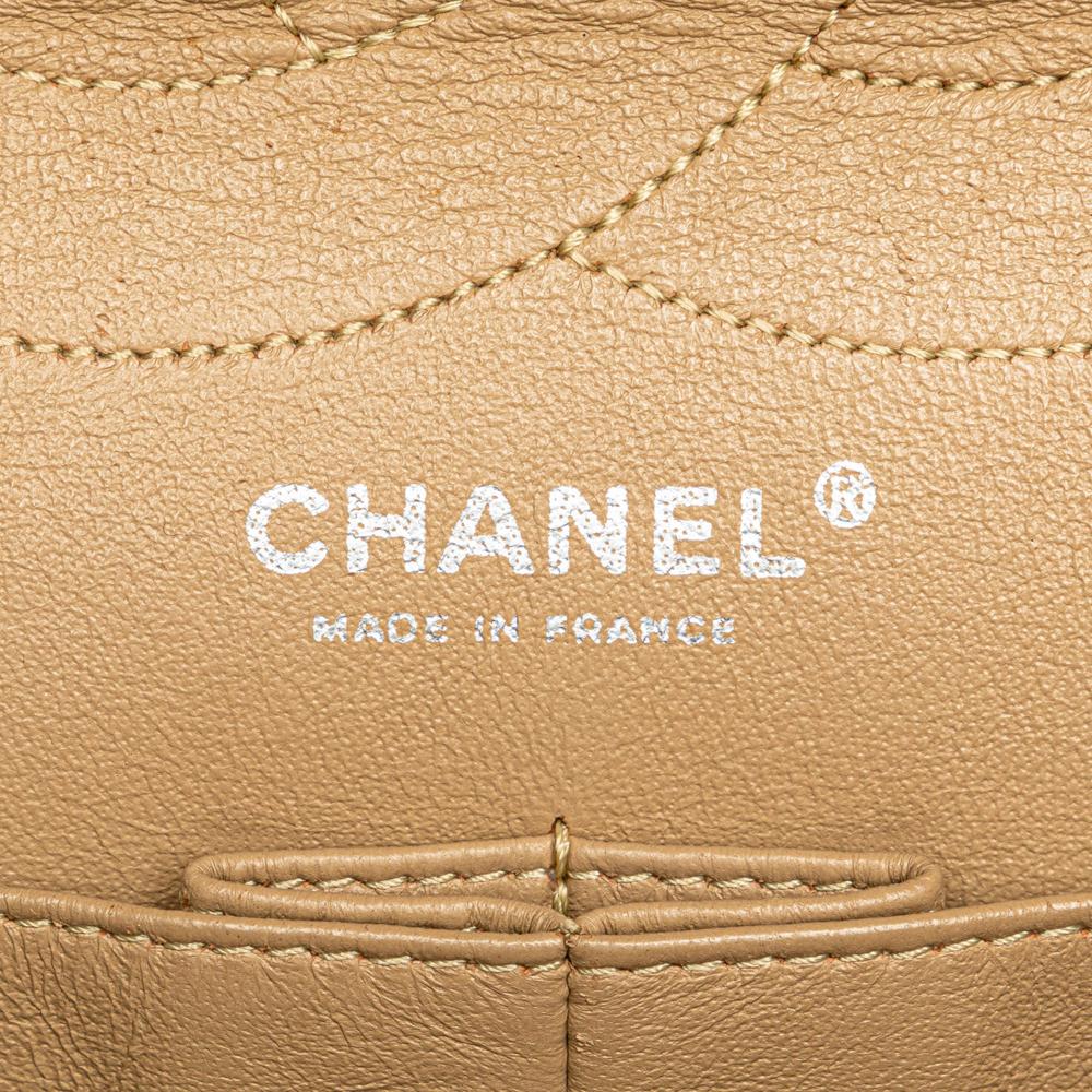 Chanel B Chanel Gold Calf Leather Reissue 2.55 Aged skin Double Flap 227 France