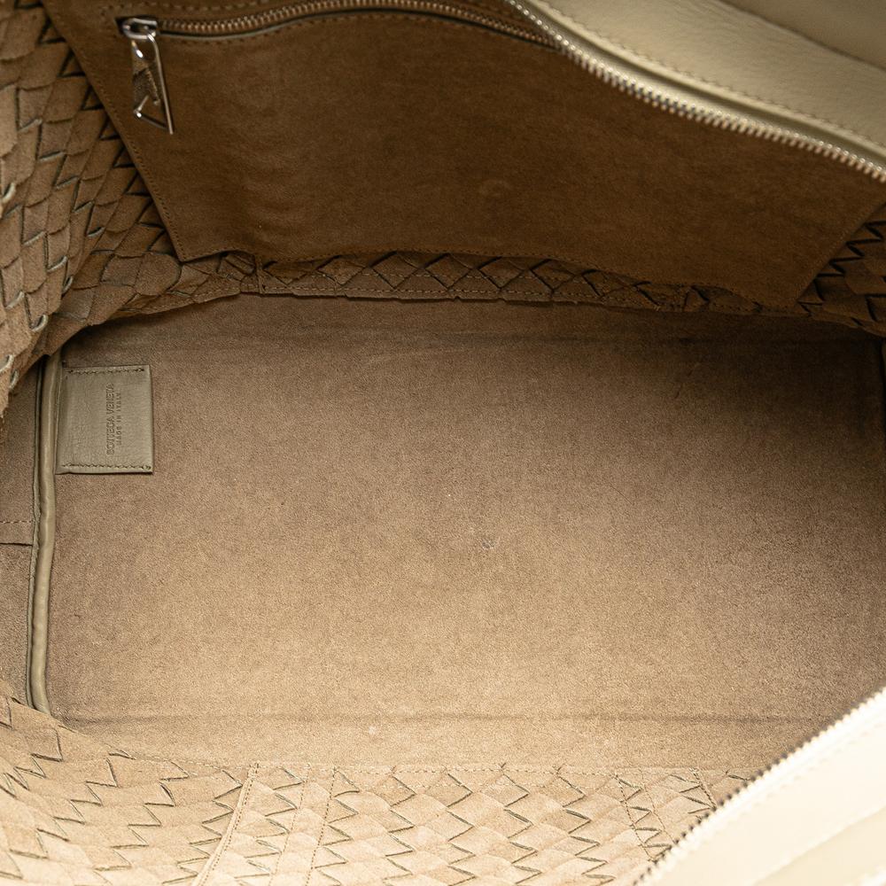 Bottega Veneta B Bottega Veneta Brown Taupe Nappa Leather Leather Nappa Intrecciato Tote Italy