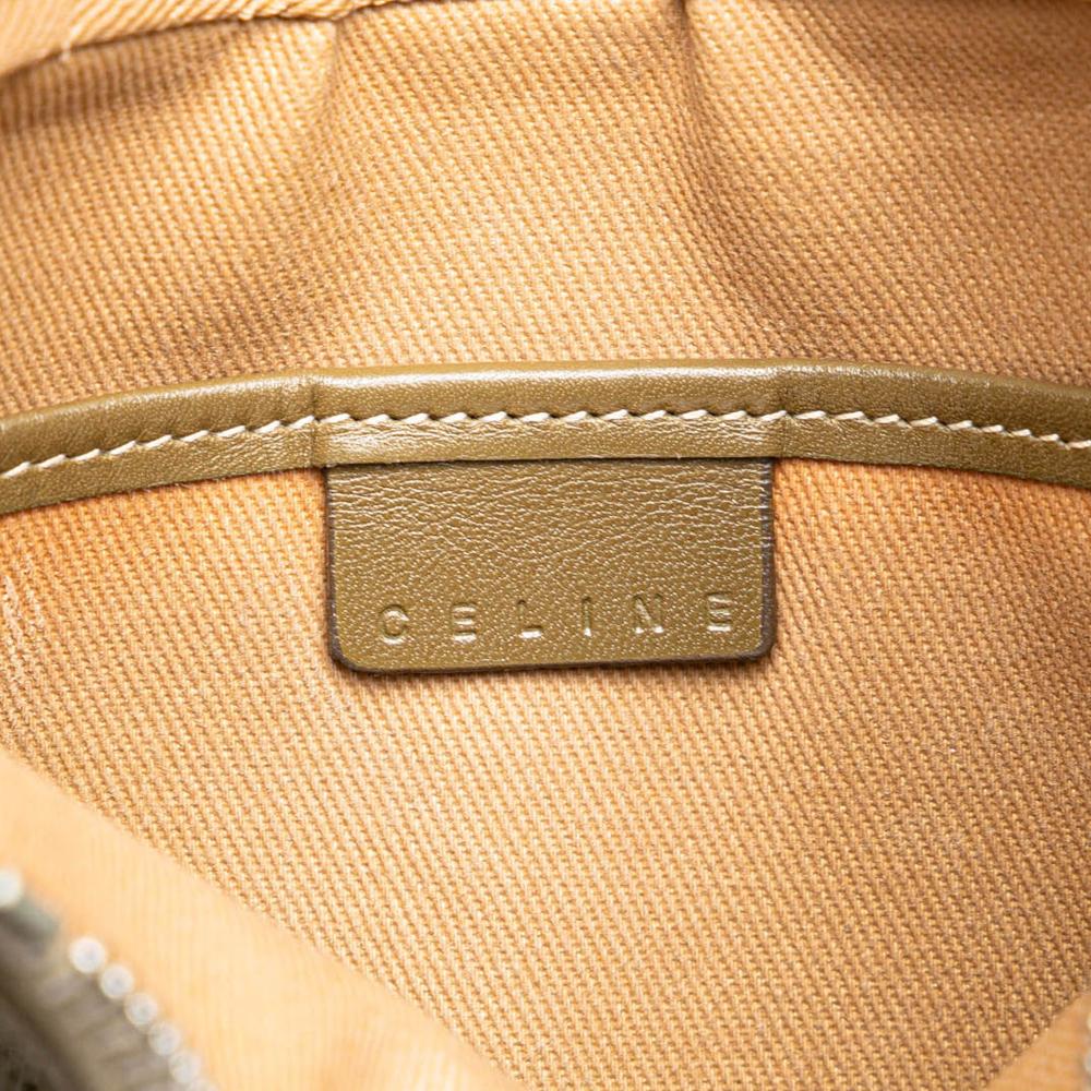 Celine B Celine Brown Light Beige Canvas Fabric C Macadam Shoulder Bag Italy