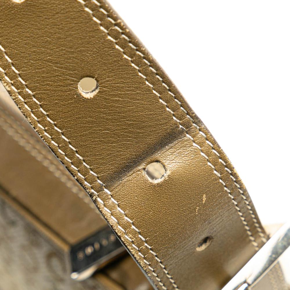 Celine B Celine Brown Light Beige Canvas Fabric C Macadam Shoulder Bag Italy