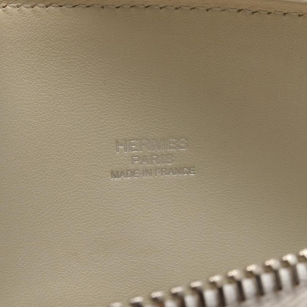 Hermès B Hermès White Off White Calf Leather Epsom Bolide 27 France