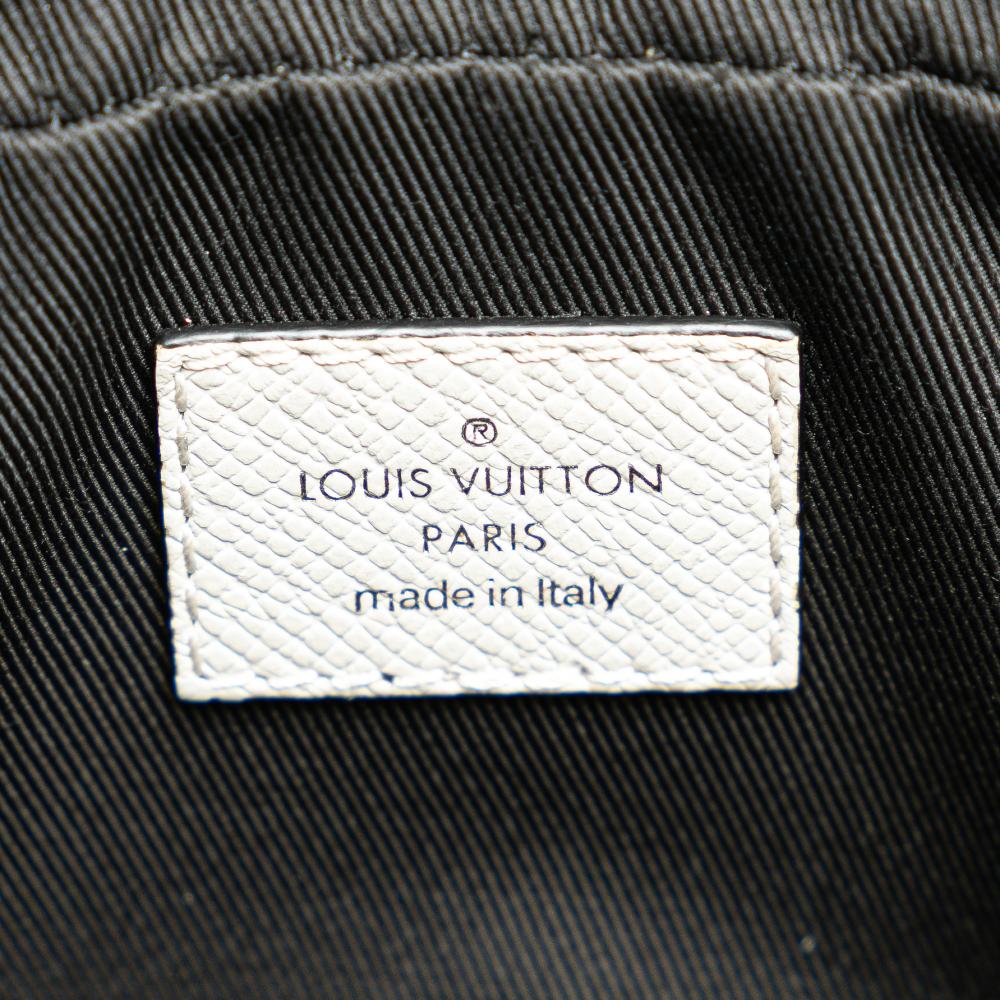 Louis Vuitton B Louis Vuitton White Monogram Canvas Canvas Monogram Taigarama Outdoor Bumbag Italy