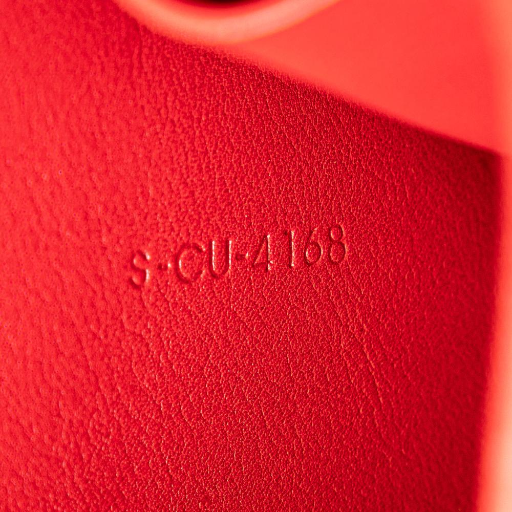 Celine B Celine Red Calf Leather Big Bag Bucket Crossbody Italy