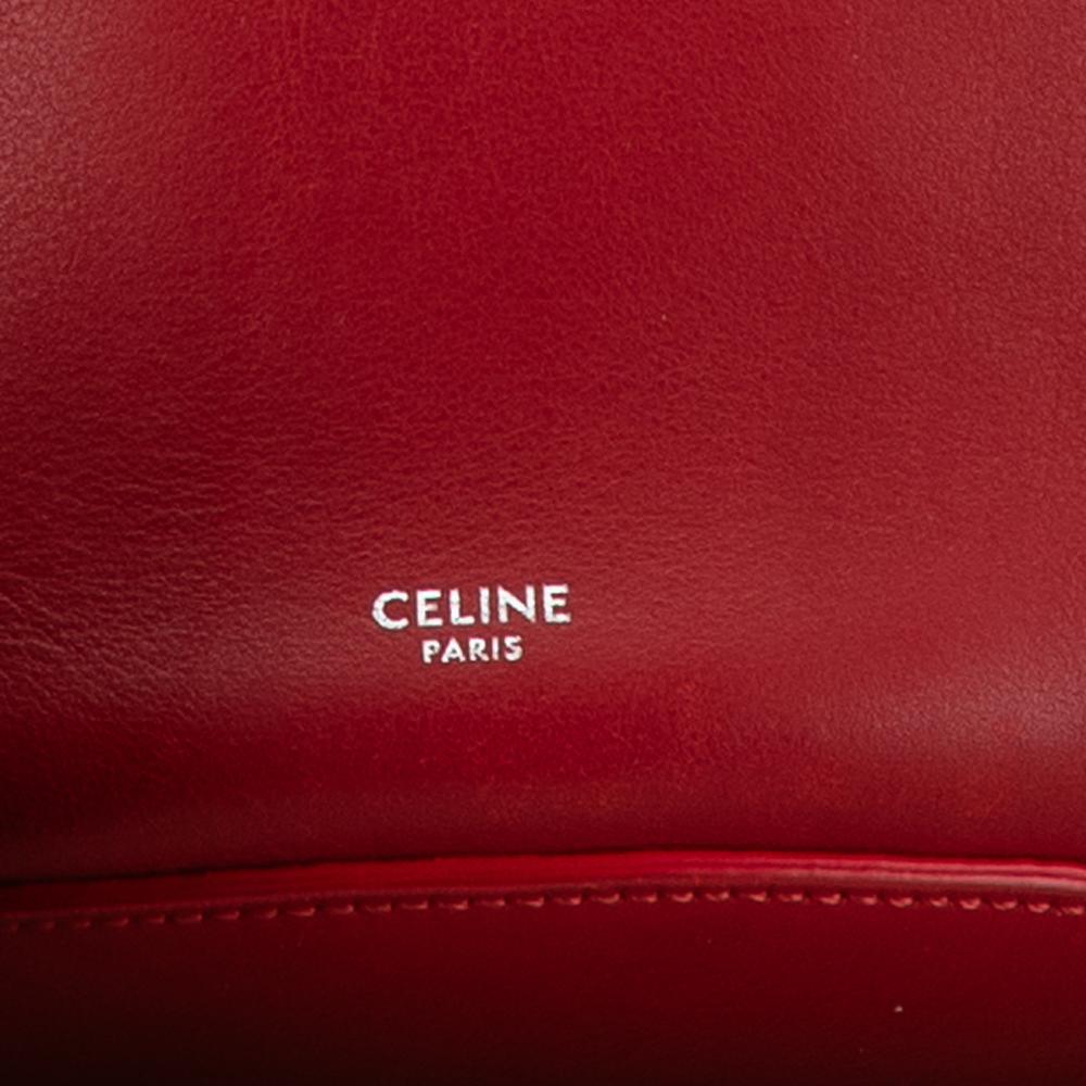 Celine B Celine Red Calf Leather Big Bag Bucket Crossbody Italy