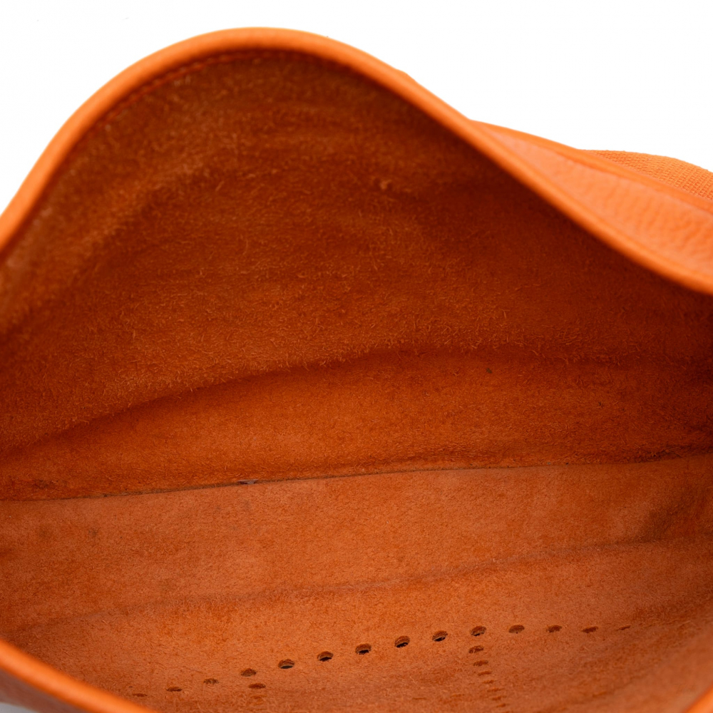 Hermès Evelyne 29 Taurillon Clemence Leather Hobo Crossbody Orange