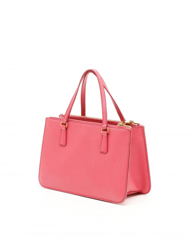 Prada Mini Saffiano Lux Galleria Double Zip Bag