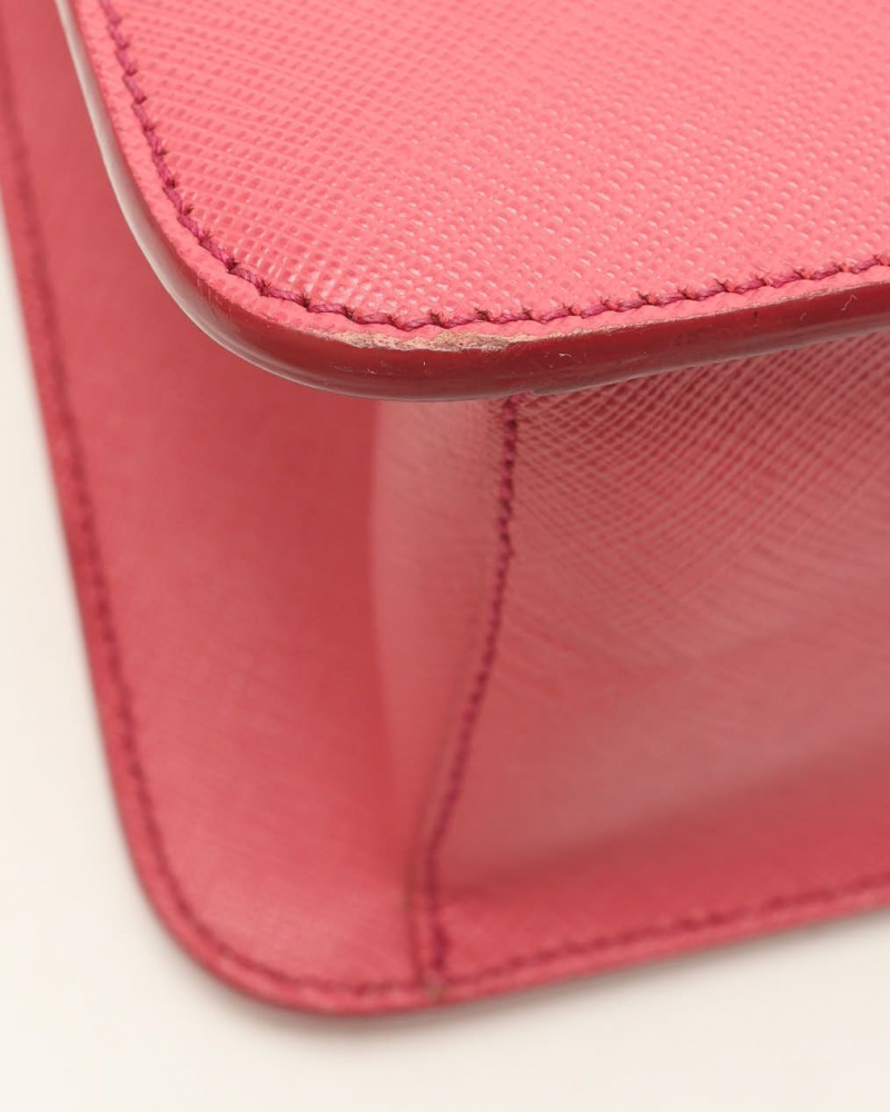 Prada Mini Saffiano Lux Galleria Double Zip Bag