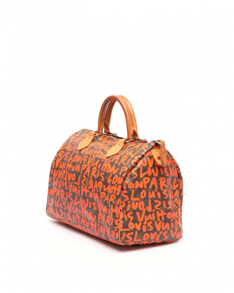 Louis Vuitton Monogram Graffiti Speedy 30 Bag