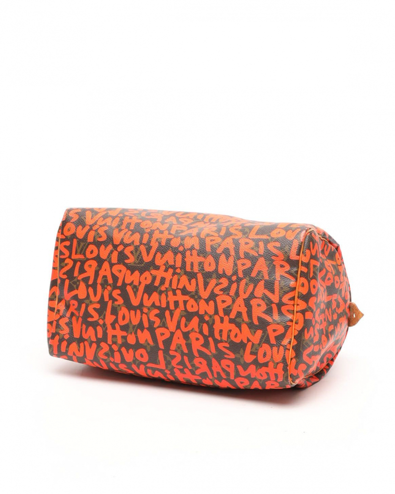 Louis Vuitton Monogram Graffiti Speedy 30 Bag