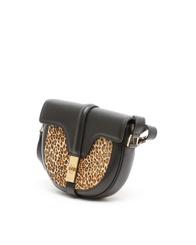 Celine Céline Leopard Besace Mini 16 Crossbody Bag
