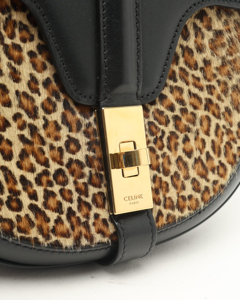 Celine Céline Leopard Besace Mini 16 Crossbody Bag