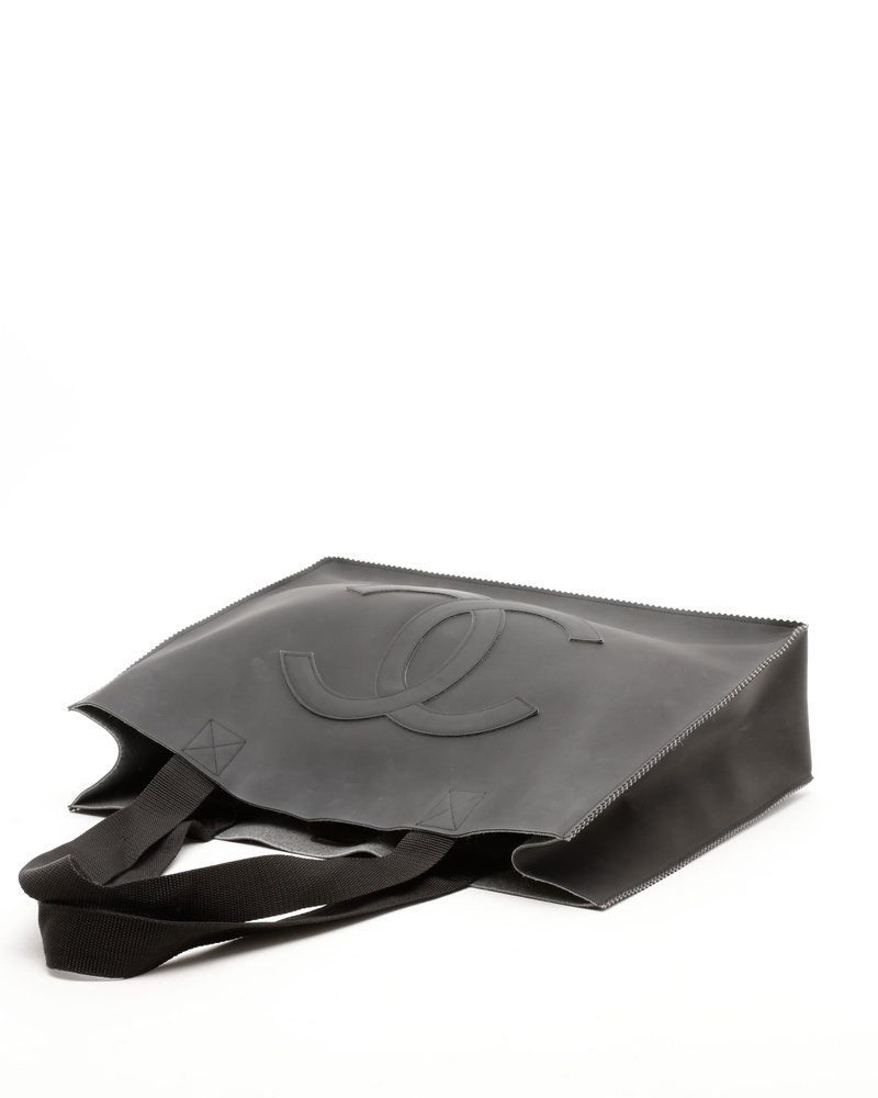Chanel CC Rubber Tote Bag