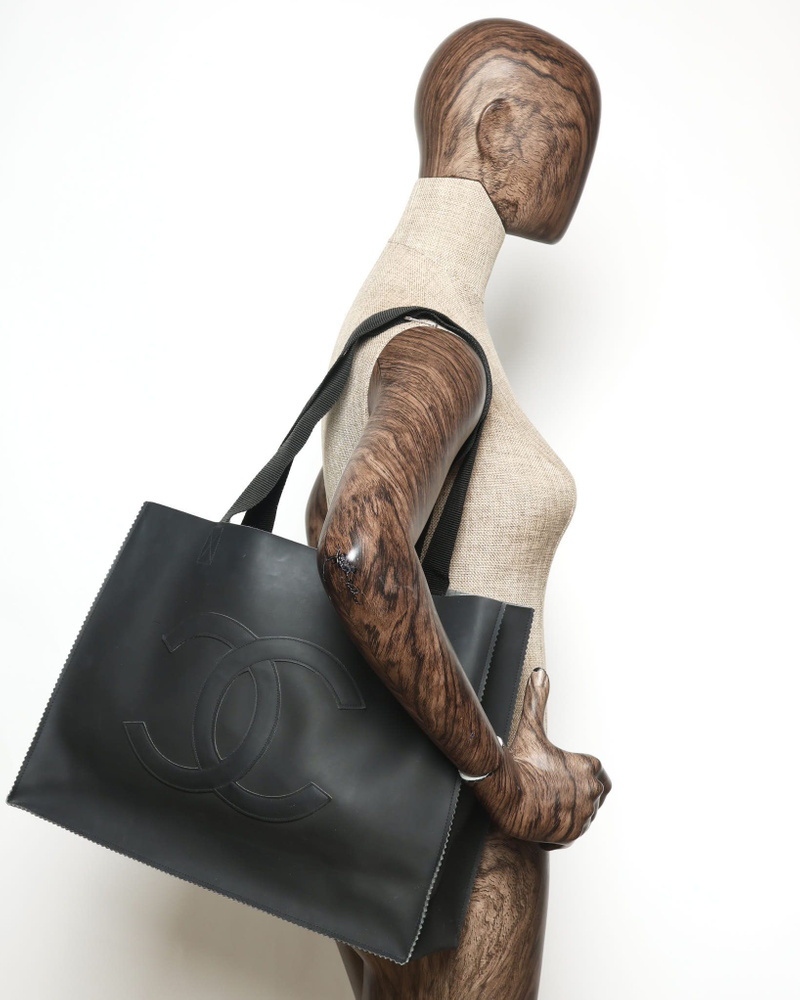 Chanel CC Rubber Tote Bag