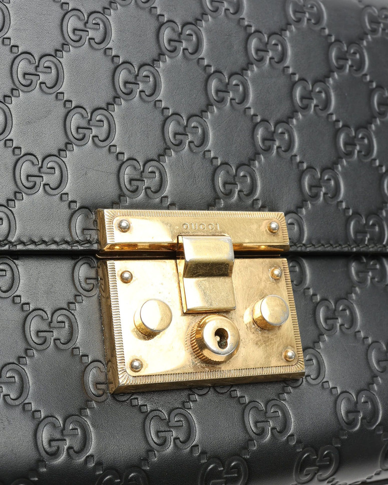 Gucci Large Padlock Guccissima Bag