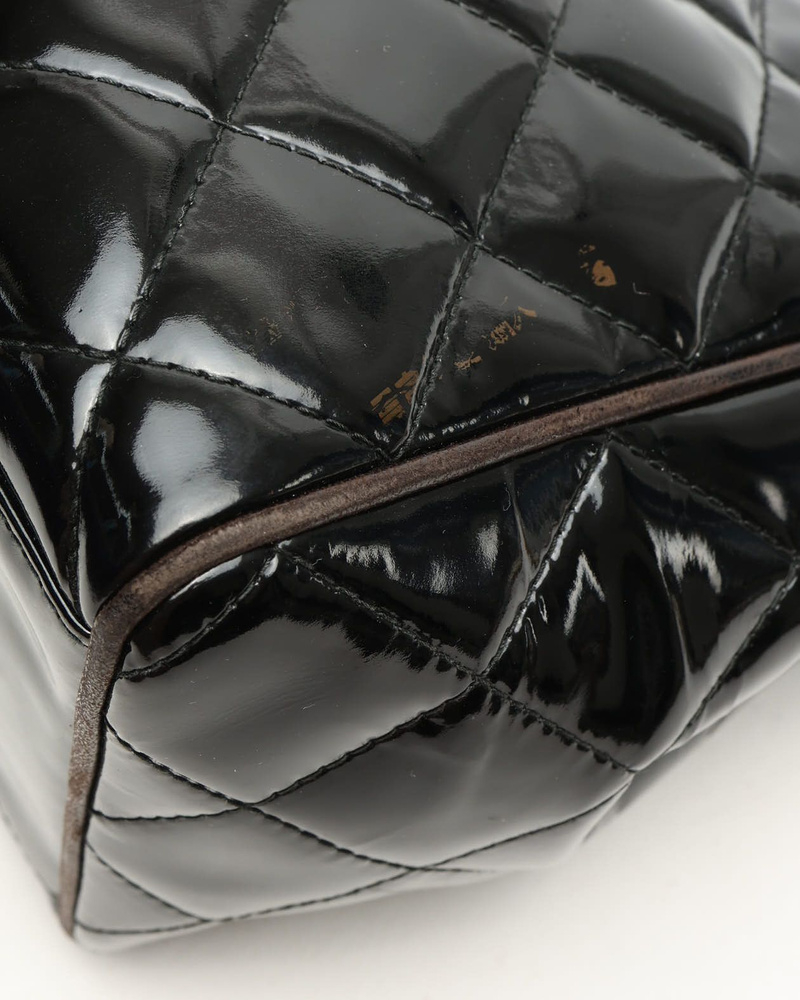 Chanel Patent Matelassé Chain Bag