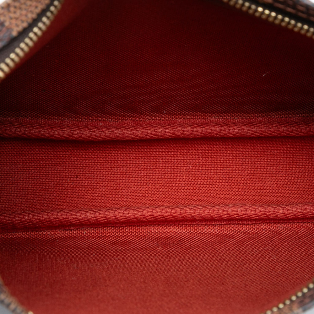 Louis Vuitton Pochette Canvas Pouch Clutch Damier Ebene