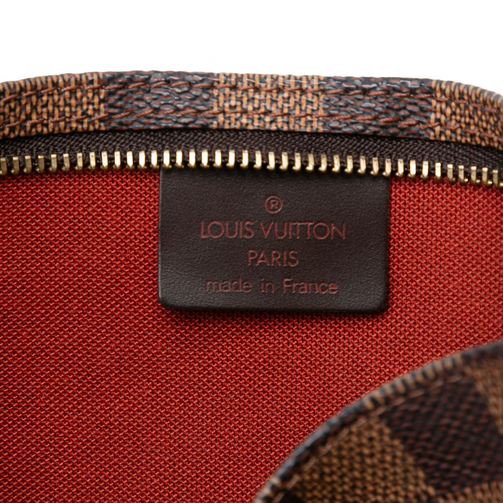 Louis Vuitton Pochette Canvas Pouch Clutch Damier Ebene