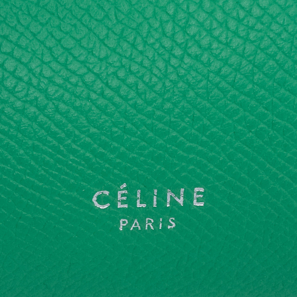 Celine Belt Bag Micro Grained Calfskin Leather 3-Ways Tote Bag Green