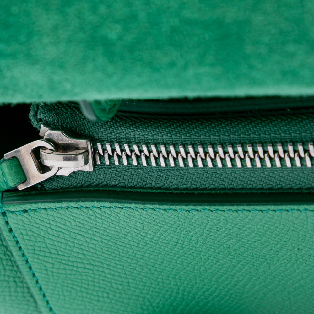 Celine Belt Bag Micro Grained Calfskin Leather 3-Ways Tote Bag Green