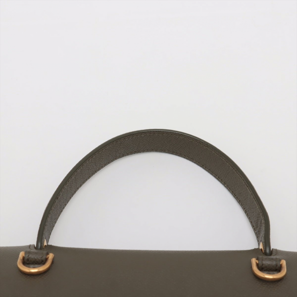 Celine Belt Bag Micro Grained Calfskin Leather 3-Ways Tote Bag Military Green