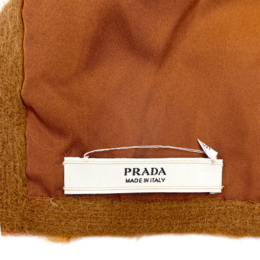 Prada Leather & Fur Scarve Arancio