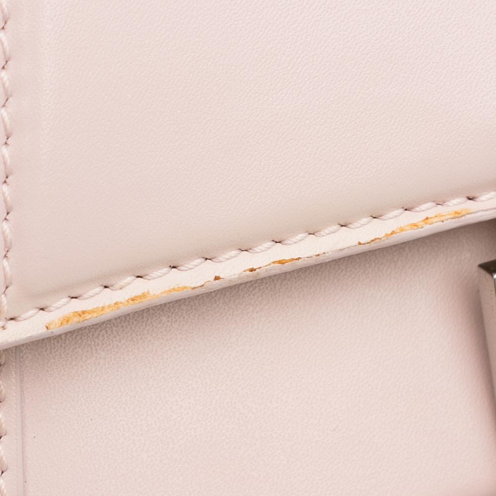 Balenciaga B Balenciaga Pink Light Pink Calf Leather Hourglass S Satchel Italy