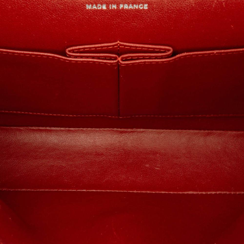 Chanel B Chanel Orange Dark Orange Caviar Leather Leather Medium Classic Caviar Double Flap France