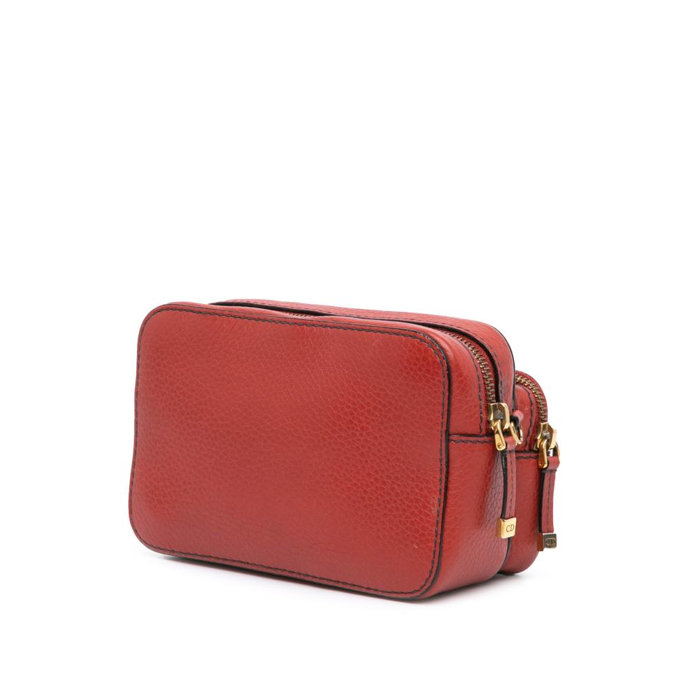 Christian Dior B Dior Red Calf Leather JAdior Camera Bag Italy