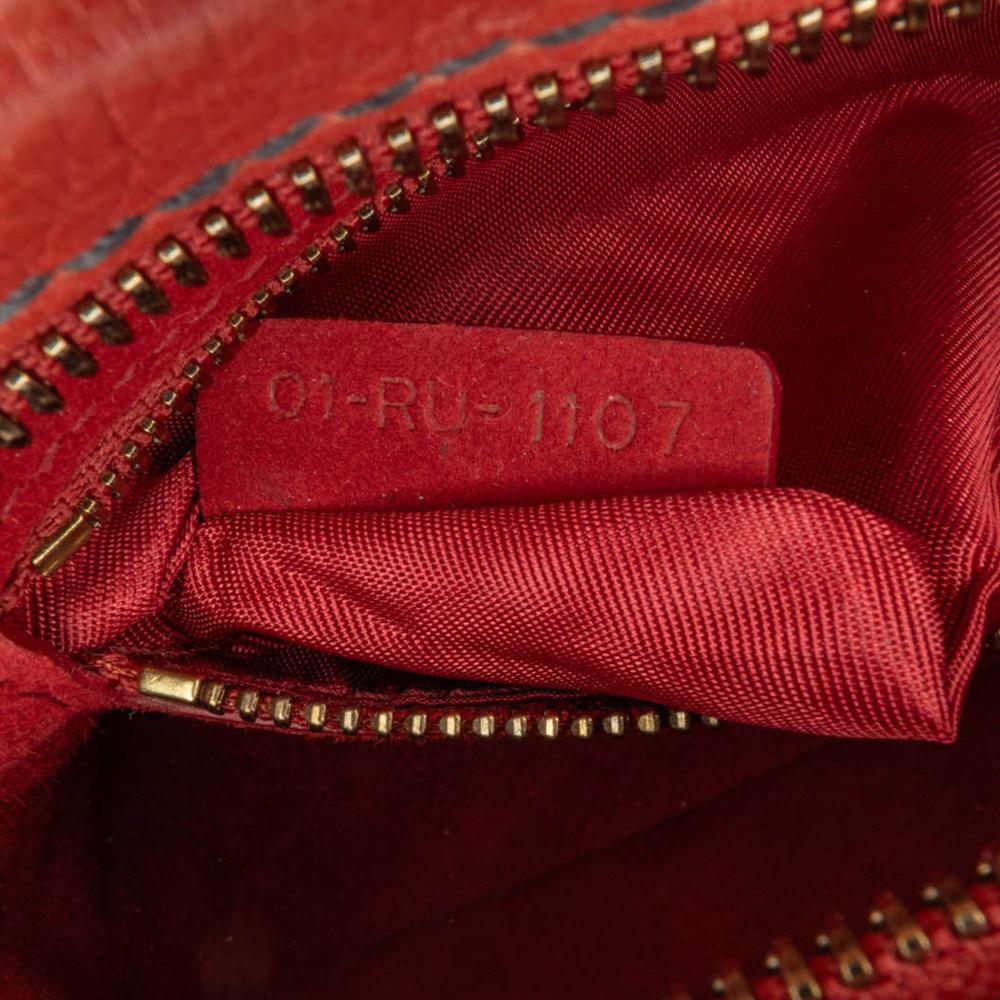 Christian Dior B Dior Red Calf Leather JAdior Camera Bag Italy
