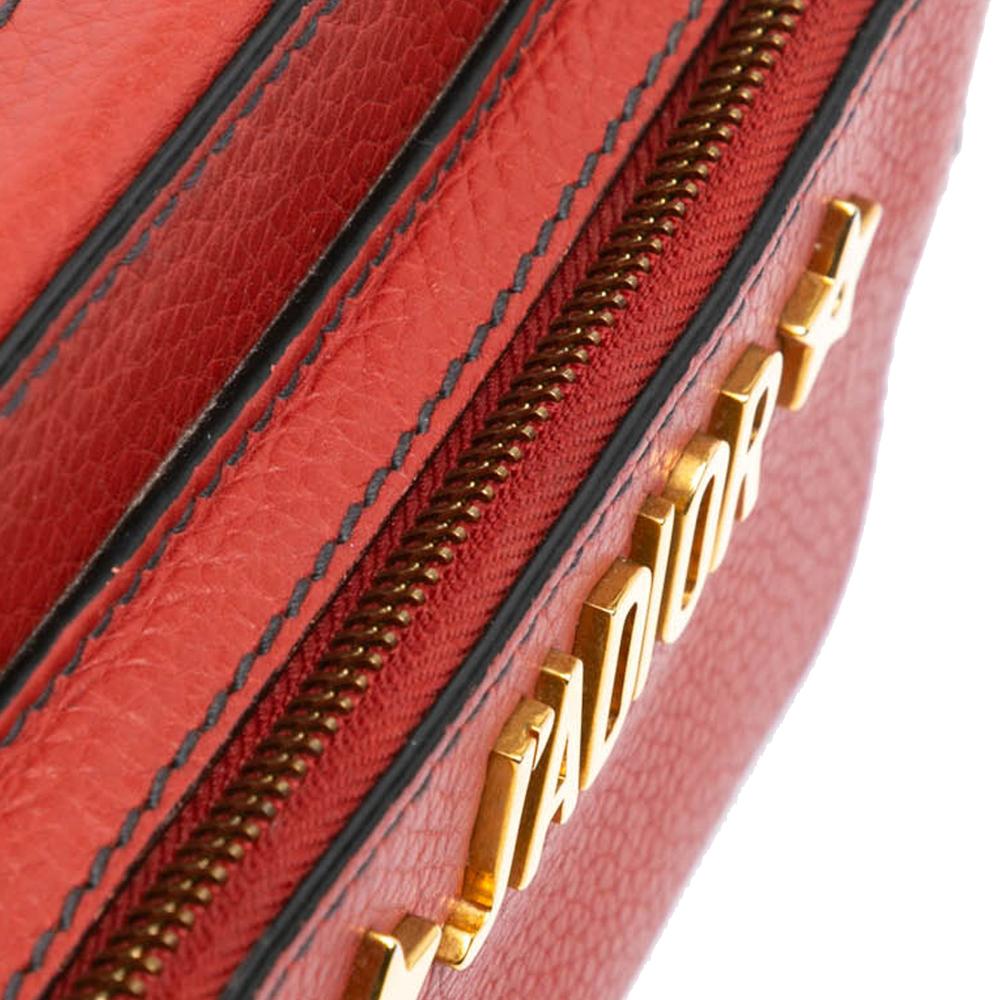 Christian Dior B Dior Red Calf Leather JAdior Camera Bag Italy