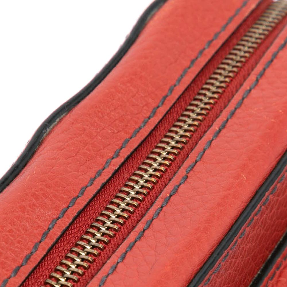 Christian Dior B Dior Red Calf Leather JAdior Camera Bag Italy