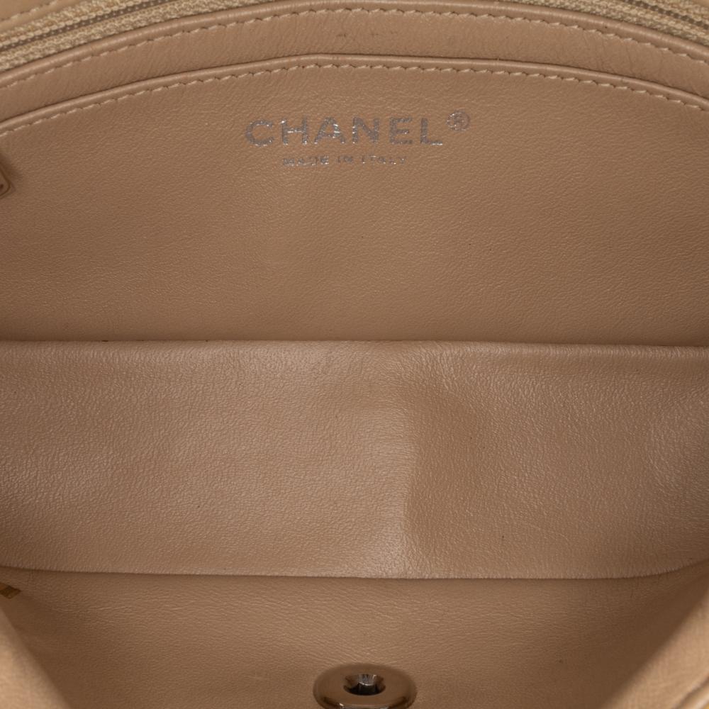 Chanel B Chanel Yellow Mustard Patent Leather Leather Mini Rectangular Classic Patent Single Flap France