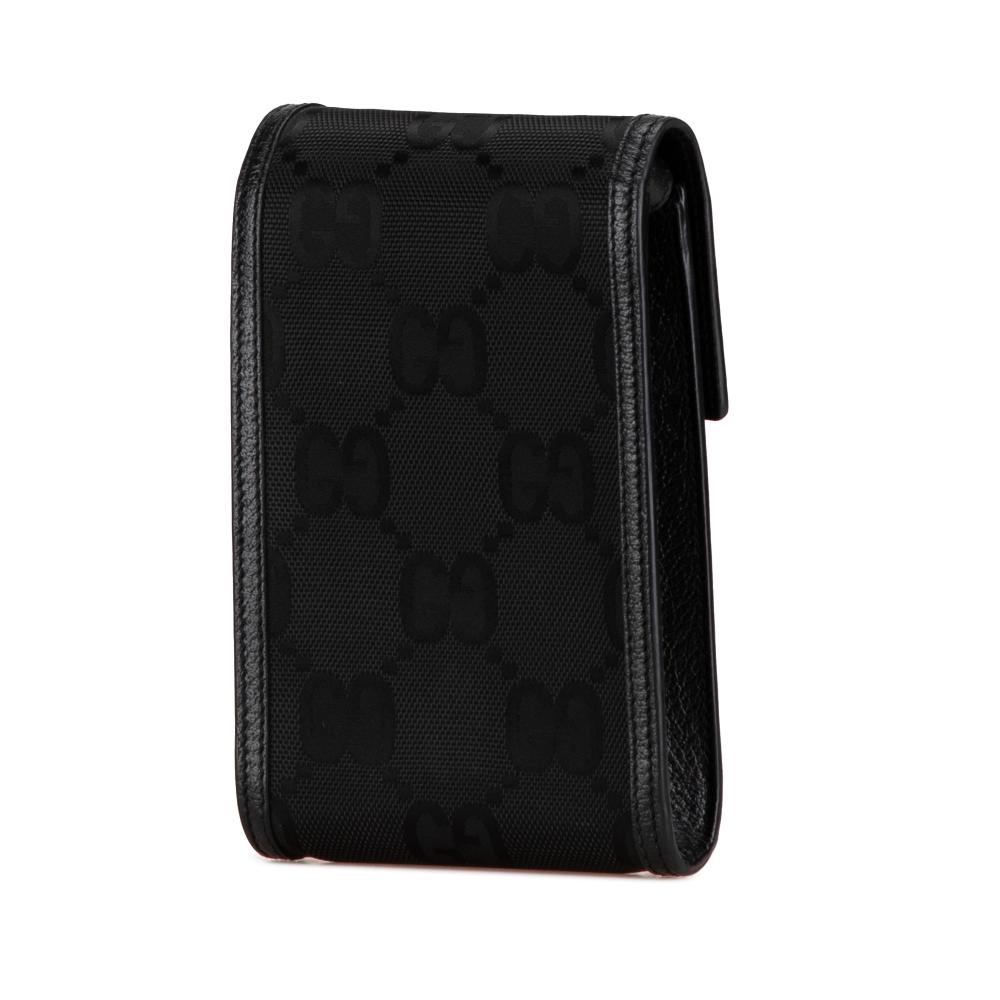 Gucci AB Gucci Black Nylon Fabric Off The Grid Mini GG Econyl Crossbody Italy