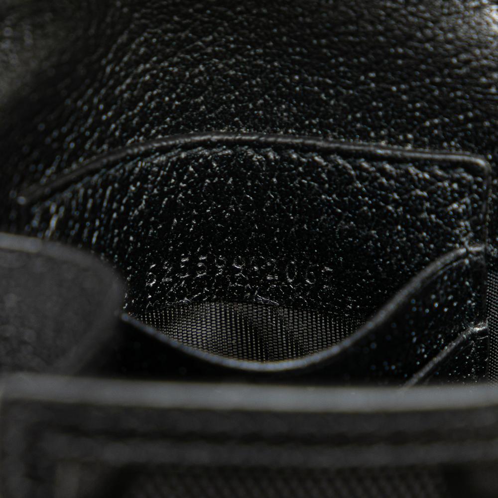 Gucci AB Gucci Black Nylon Fabric Off The Grid Mini GG Econyl Crossbody Italy